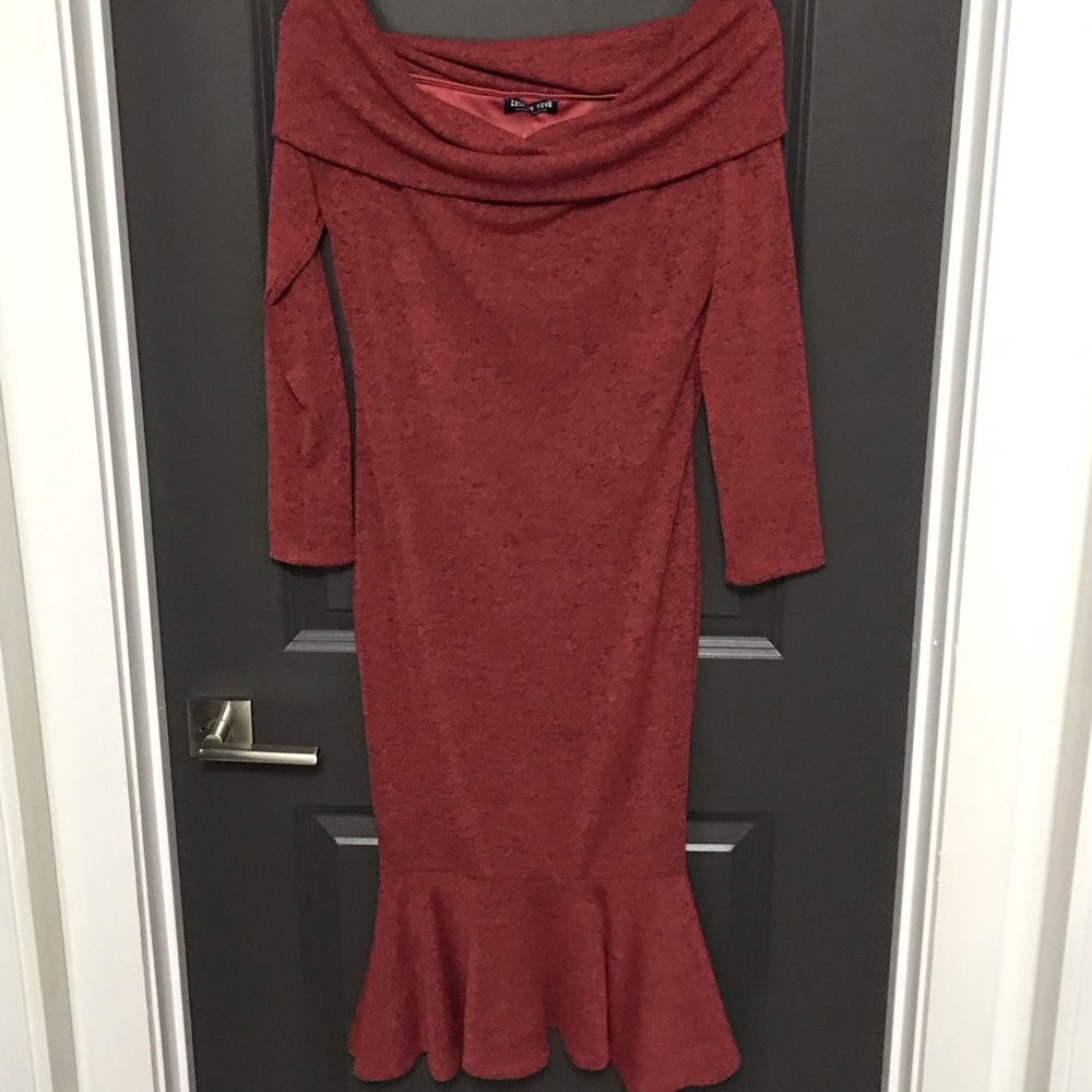 Fashionova mermaid off shoulder dress